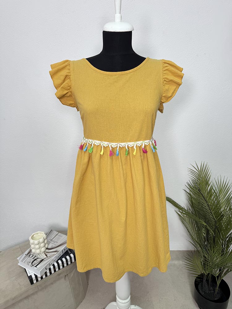 Rochie cu spate deosebit bumbac Shein S