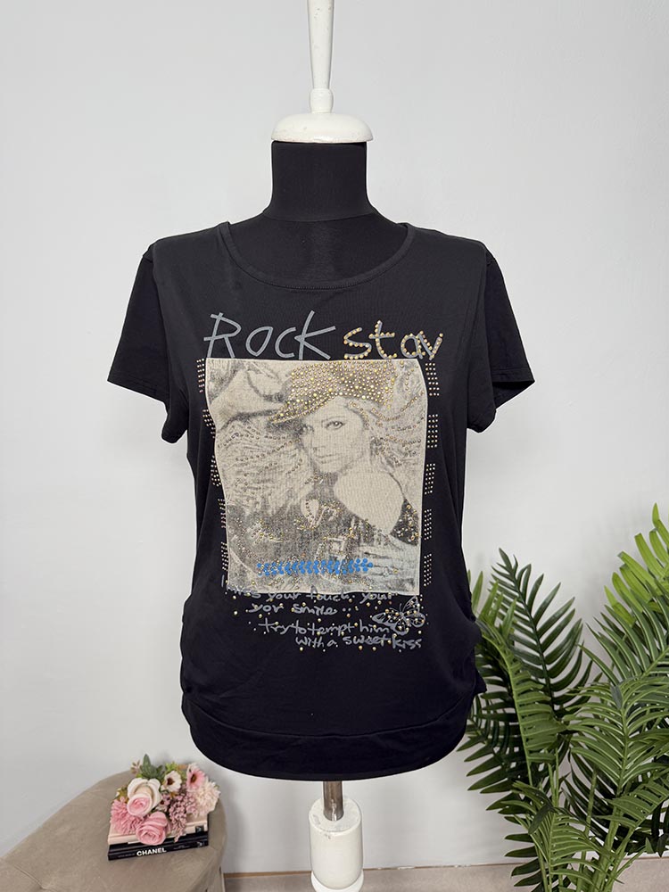 Bluza cu maneca scurta L-XL mai mic