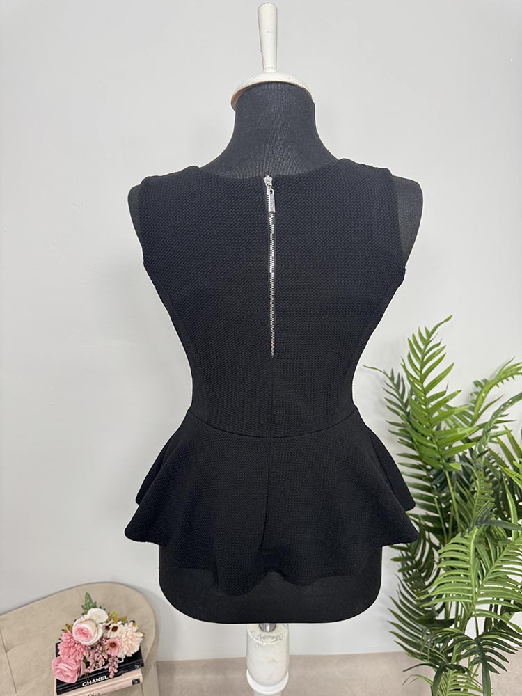 Bluza fara maneci cu margele S - imagine 2