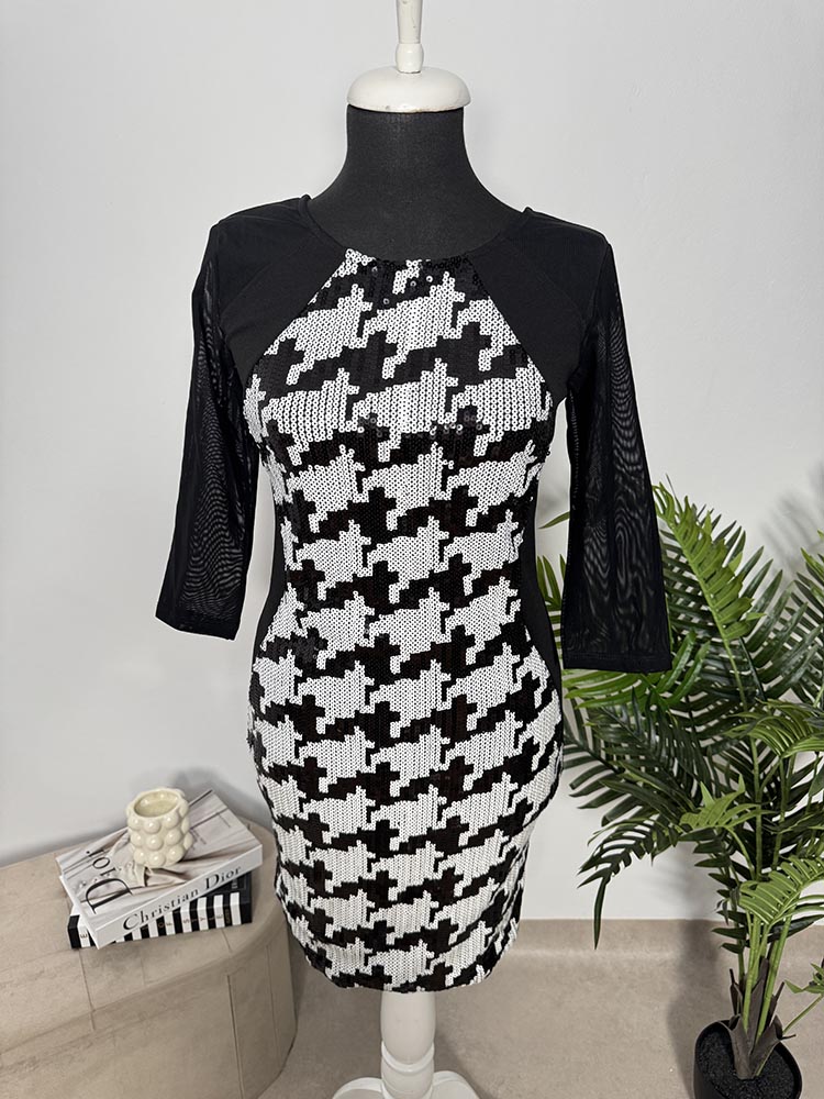 Rochie calitativa cu paiete Made in Italy 44
