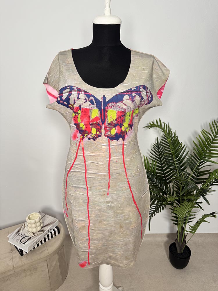 Rochie calitativa cu doua fete ANIMAPOP Cam M - imagine 2