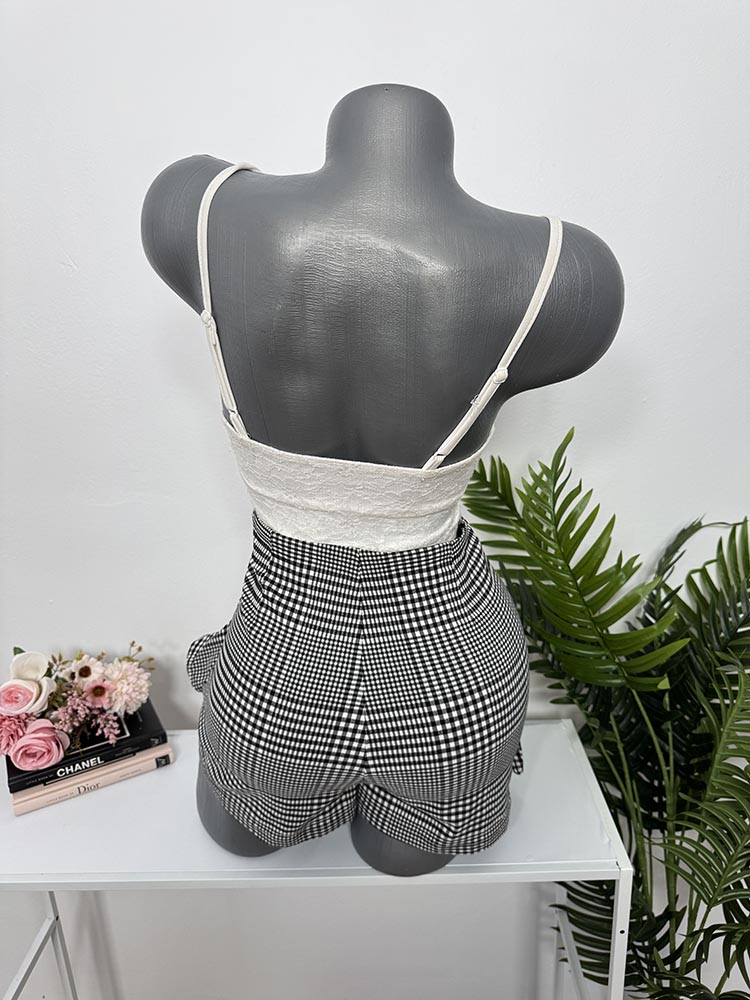 Pantaloni scurti cu volanas Tally Weilj 36 - imagine 2