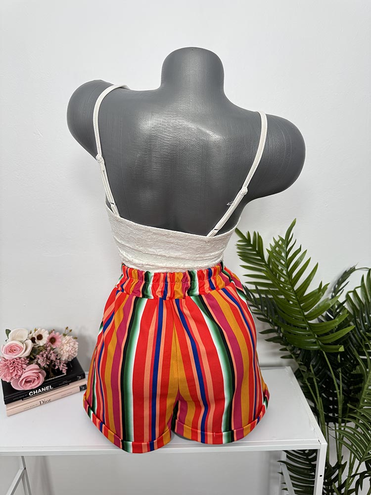 Pantaloni surti cu cordon cam S - imagine 2