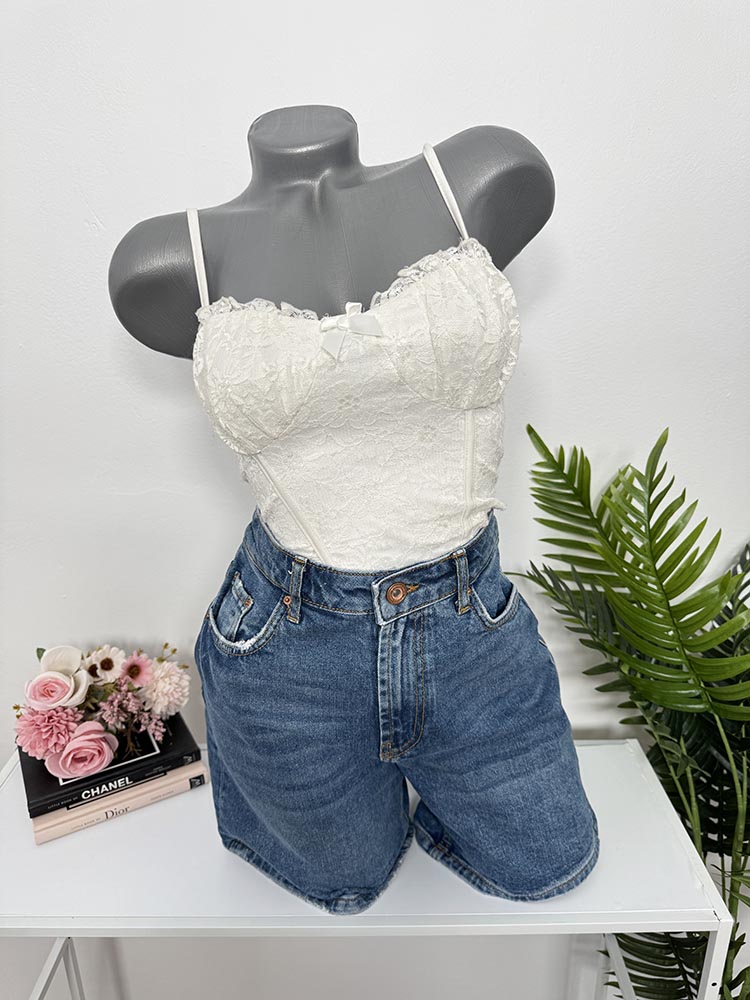 Pantaloni scurti blugi Pieces S