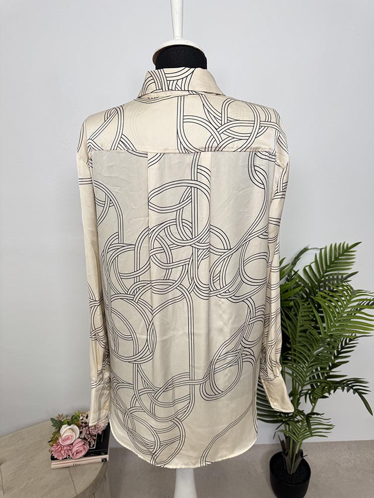 Camasa lunga satinata H&M S - imagine 2