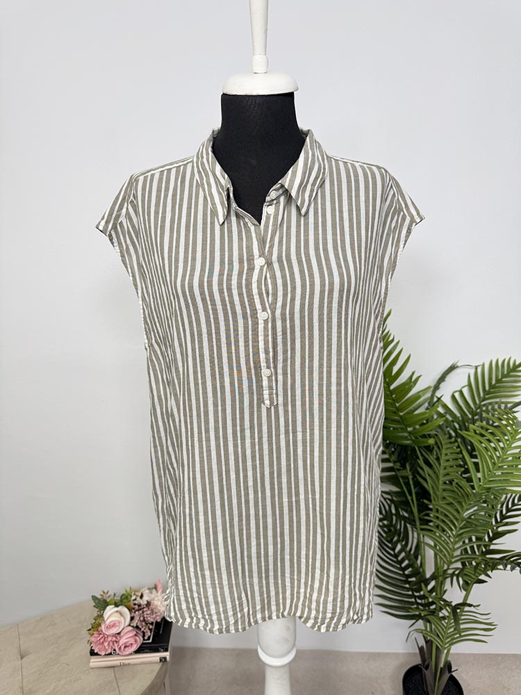 Camasa fara maneci bumbac H&M 46