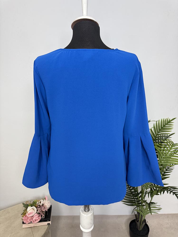 Bluza cu volanase la maneci H&M 36 - imagine 2