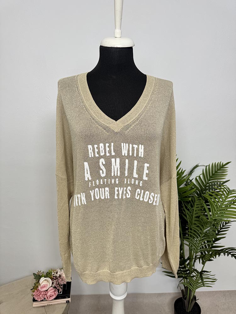 Bluza tricoatta cu fire stralucitoare Marc Aurel cam XL