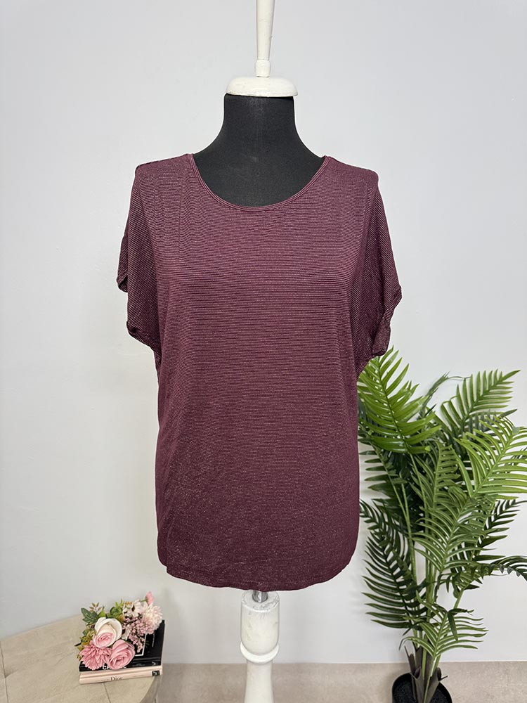 Tricou cu dungi stralucitoare cam L-XL