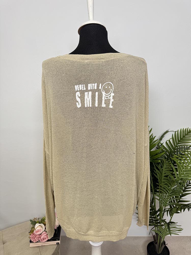 Bluza tricoatta cu fire stralucitoare Marc Aurel cam XL - imagine 2