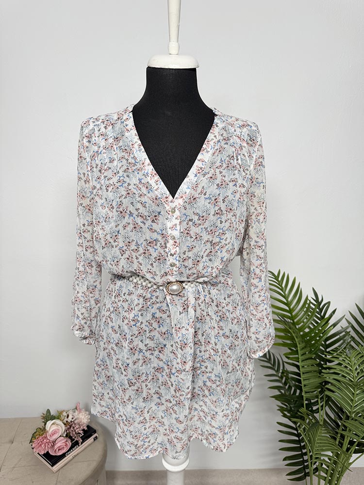 Bluza transparenta unga fara cordon Janina 44