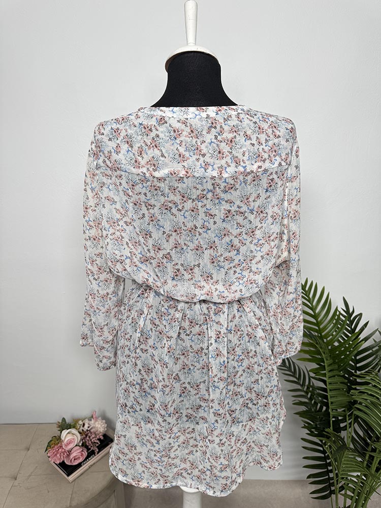 Bluza transparenta unga fara cordon Janina 44 - imagine 2