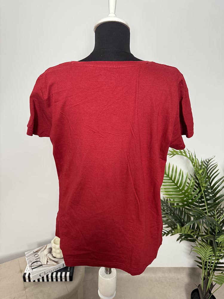 Tricou calitativ bumbac Laura Torelli L - imagine 2