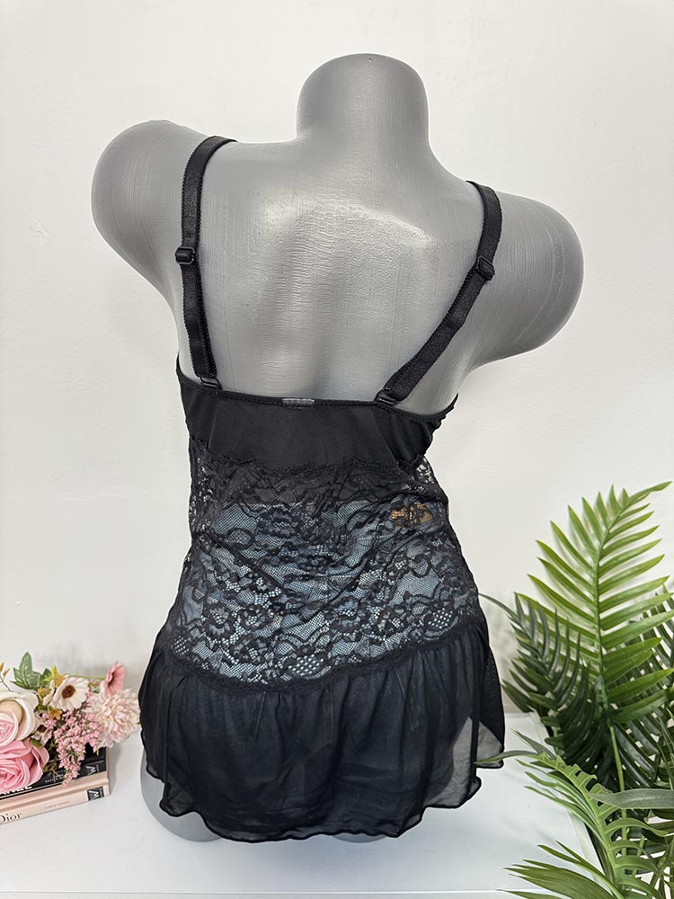 Lenjerie intima dantelata sutien fara burete cam S-M - imagine 2