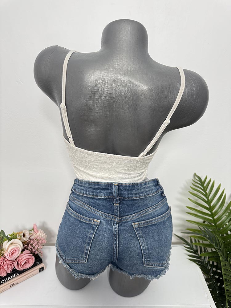 Pantaloni scurti blugi H&M 38 - imagine 2