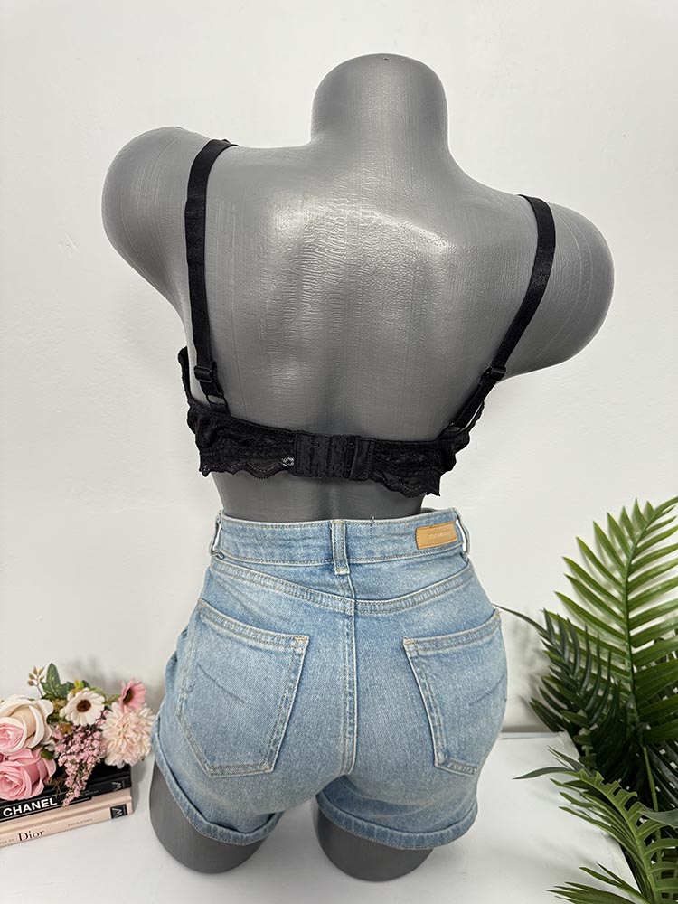 Sutien dantelat cu burete cam M - imagine 2