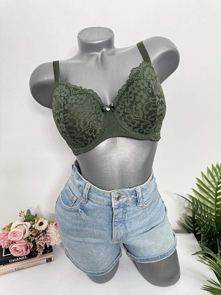 Sutien dantelat cu burete cam S-M