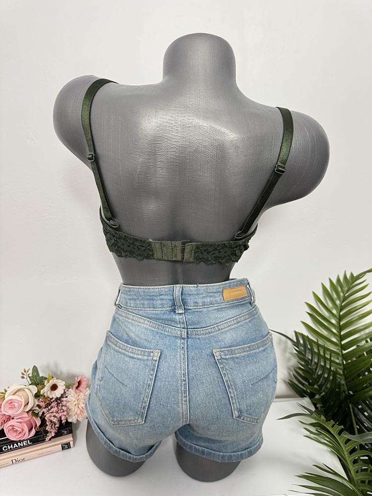 Sutien dantelat cu burete cam S-M - imagine 2