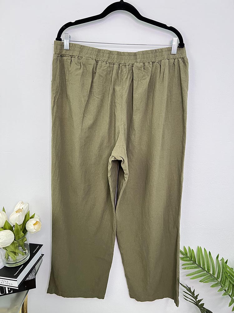 Pantaloni lejeri bumbac Shein 2XL - imagine 2