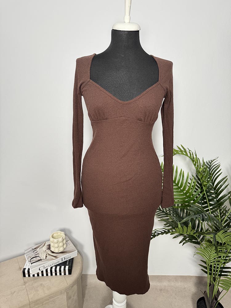Rochie calitativa tricotata Bershka S