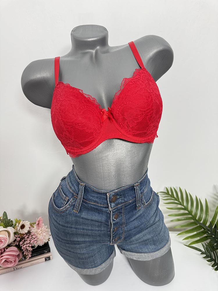 Sutien dantela cu burete cam S-M