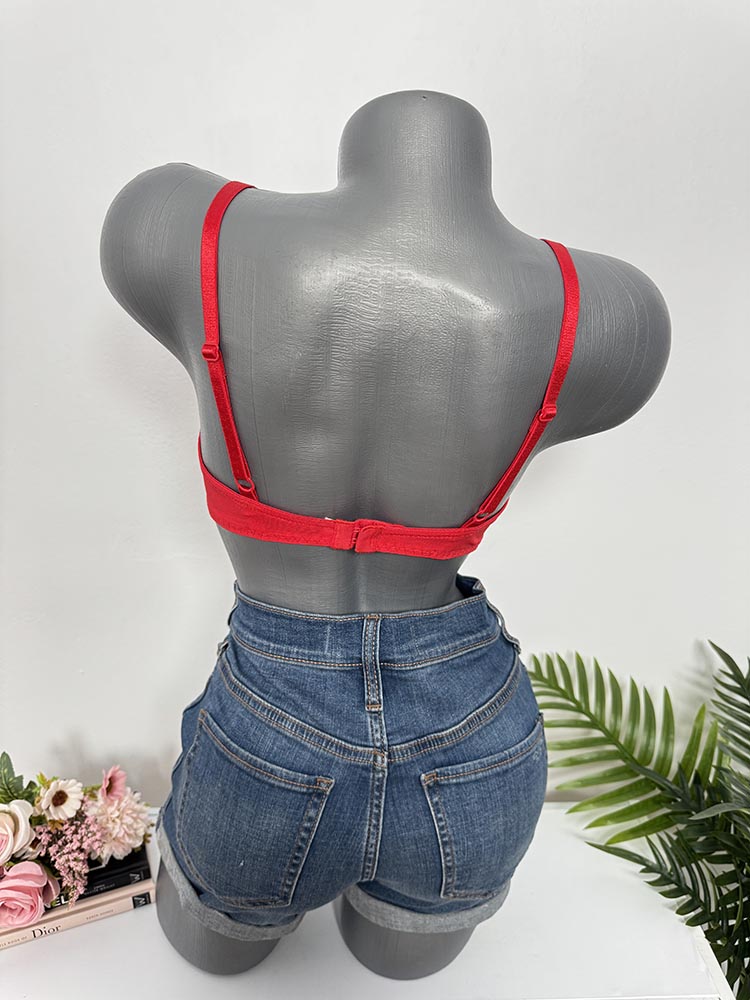 Sutien dantela cu burete cam S-M - imagine 2