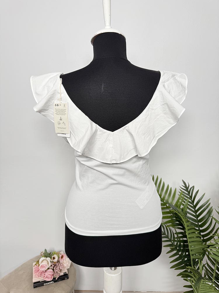 Top cu volanas Mango XS - imagine 2