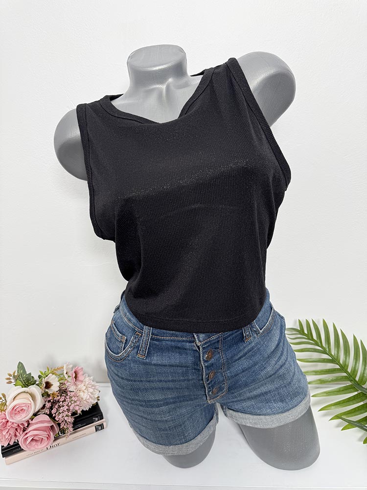 Top stralucitor argintiu H&M XL