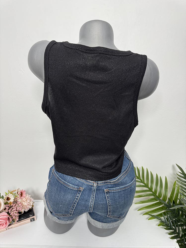 Top stralucitor argintiu H&M XL - imagine 2