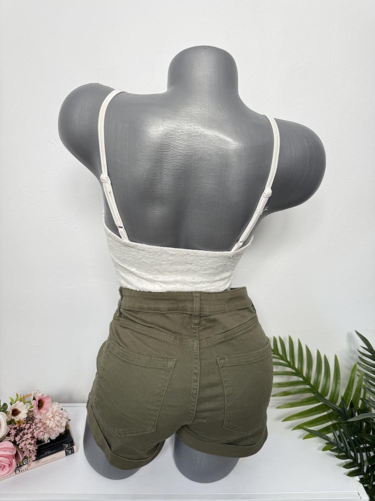 Pantaloni scurti blugi H&M 36 - imagine 2