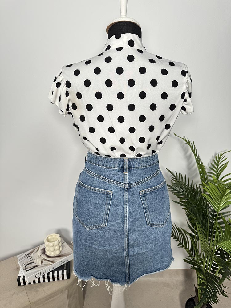 Fusta calitativa blug H&M M - imagine 2