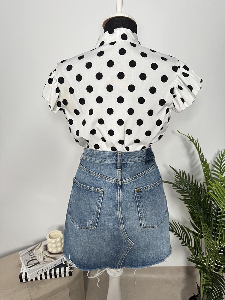 Fusta calitativa blug H&M 38 - imagine 2