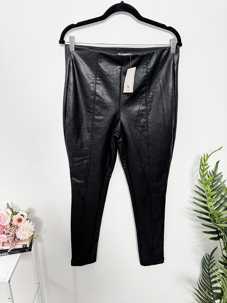 Pantaloni nou imitatie piele Tu L