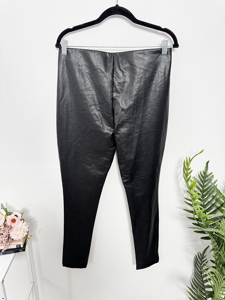 Pantaloni nou imitatie piele Tu L - imagine 2