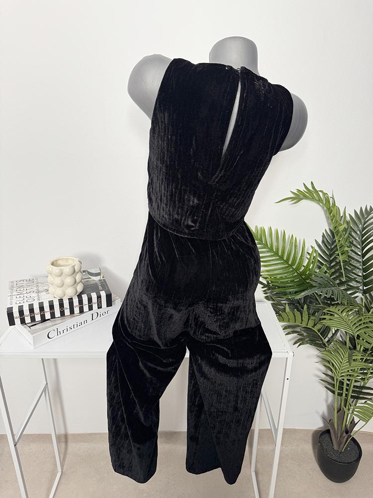 Salopeta calitativa din catifea Zara 164 cm,13-14 ani - imagine 2