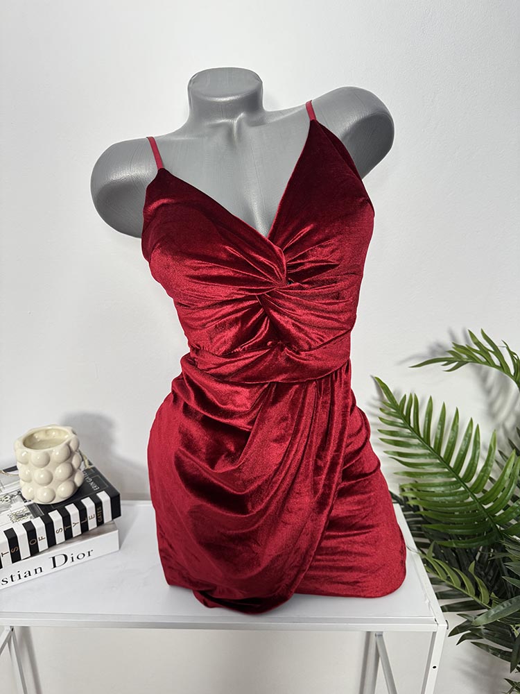 Rochie calitativa din catifea Cam XS