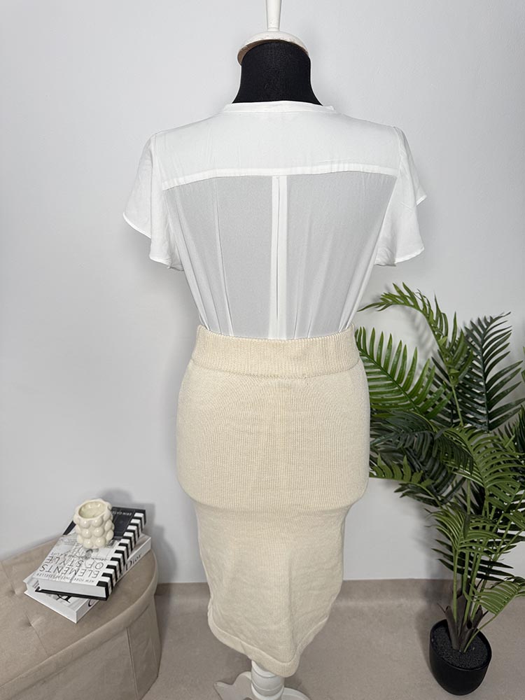 Fusta calitativa tricotata Vero Moda XS - imagine 2