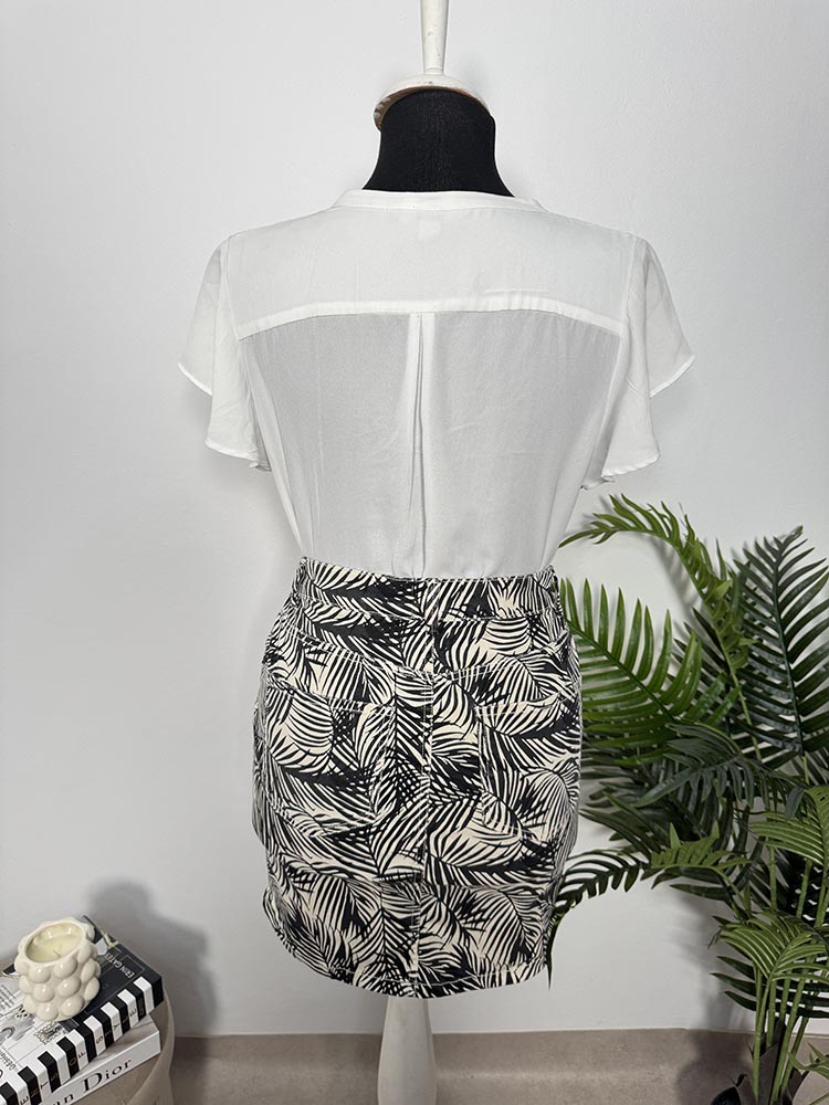 Fusta calitativa blug subtire Vero Moda Cam S - imagine 2