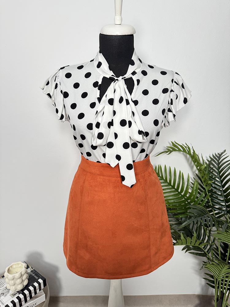 Fusta calitativa tip piele eco. intoarsa 17&CO S