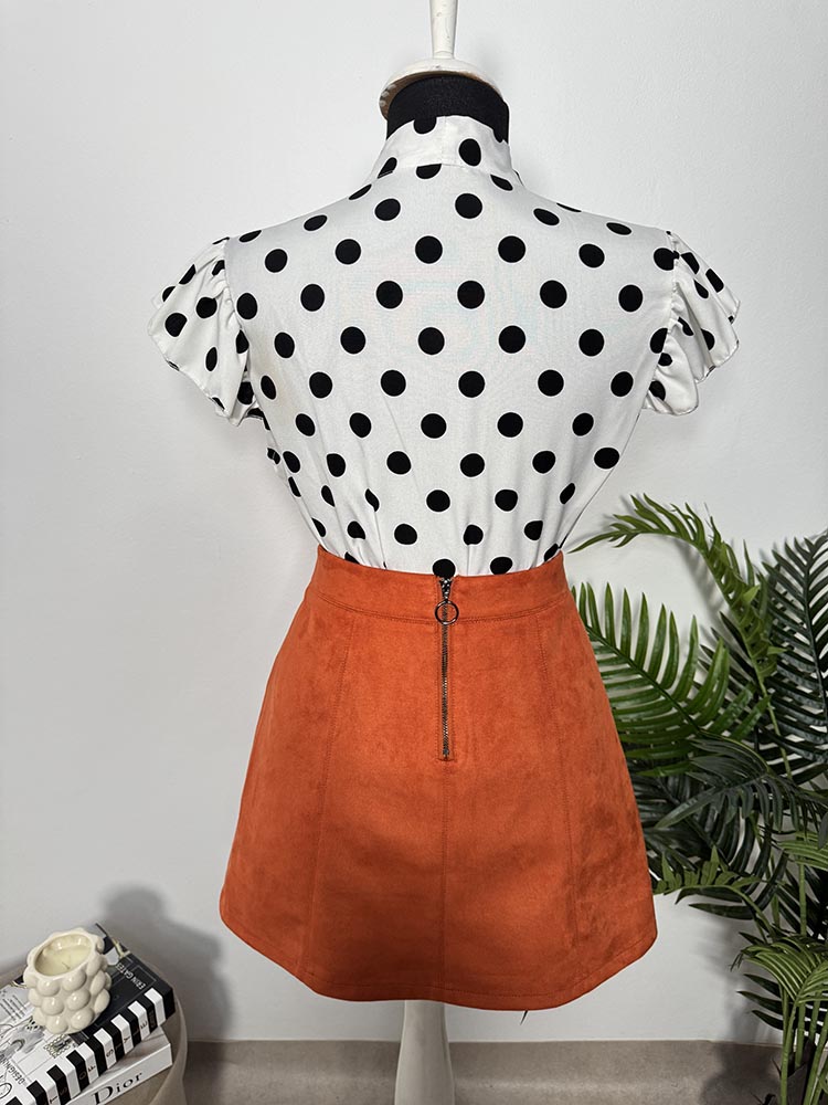 Fusta calitativa tip piele eco. intoarsa 17&CO S - imagine 2