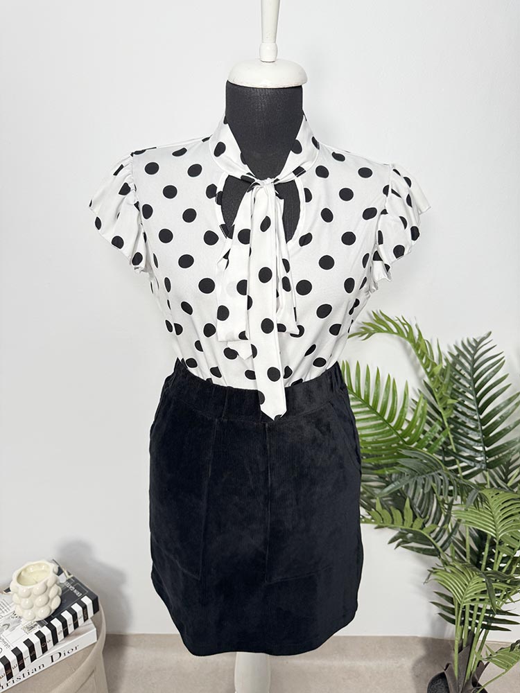 Fusta calitativa din catifea Up2Fashion 36