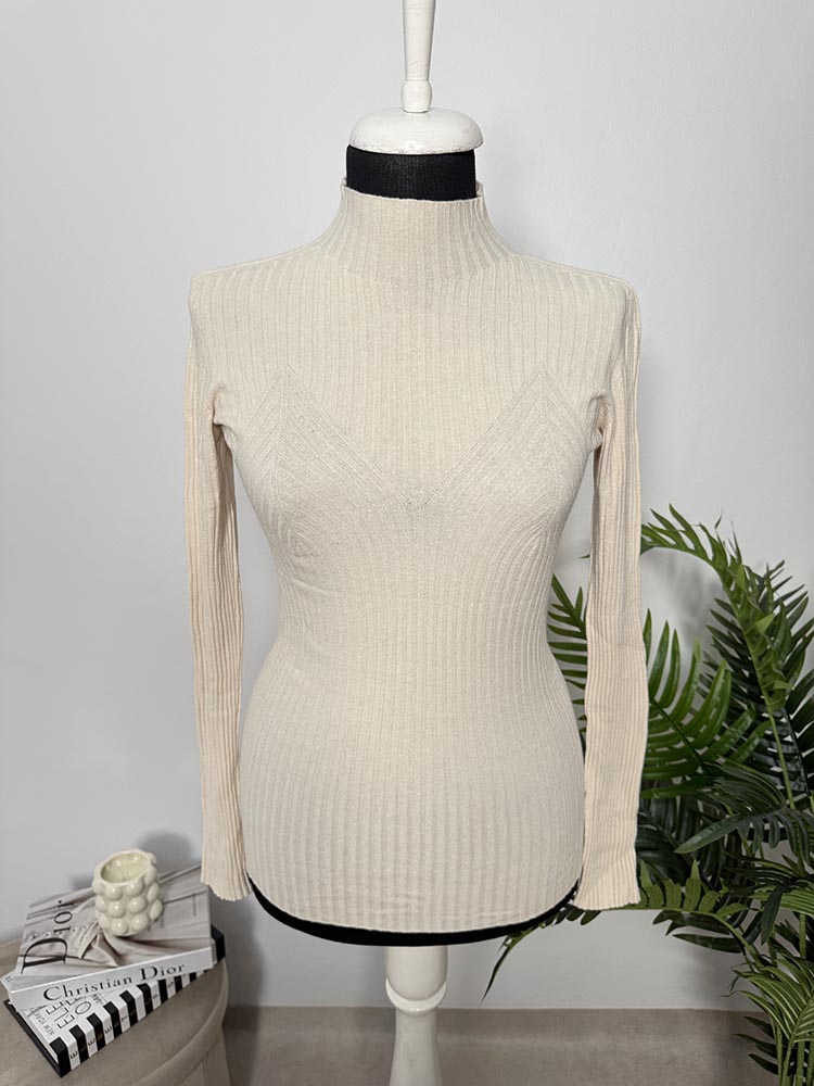 Bluza calitativa tricotat fin KONTATTO Cam S