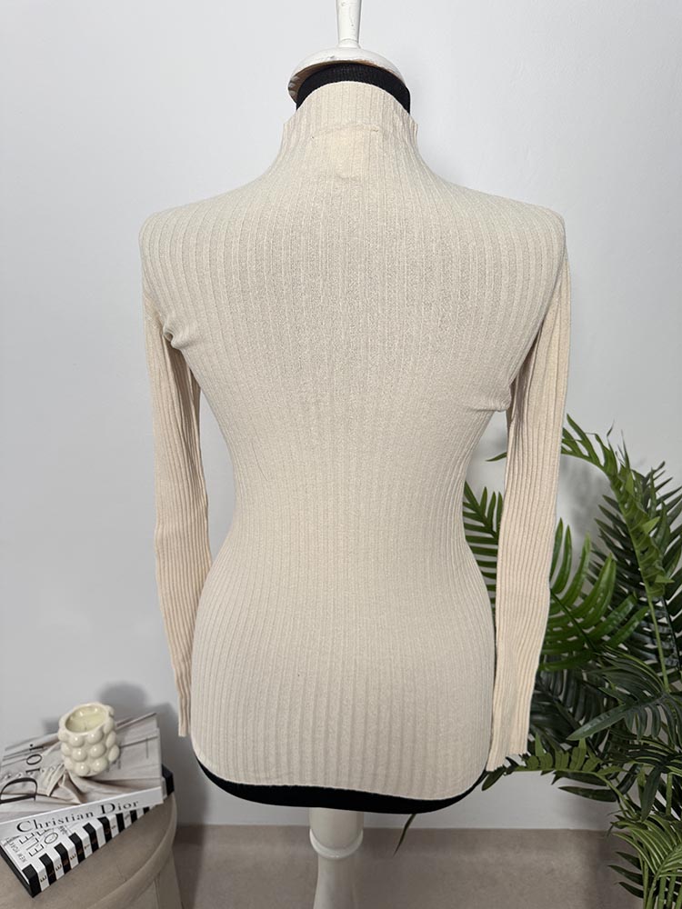 Bluza calitativa tricotat fin KONTATTO Cam S - imagine 2