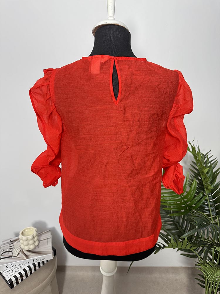 Bluza calitativa transparenta H&M S - imagine 2