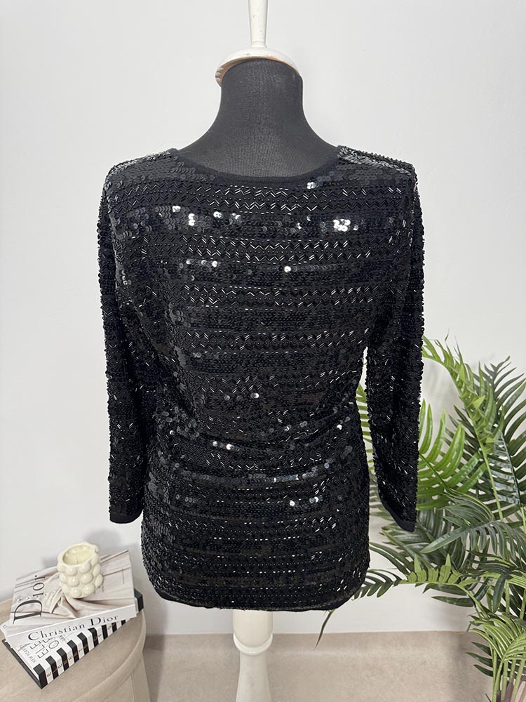Bluza calitativ cu paiete SUTTON/STUDIO M - imagine 2