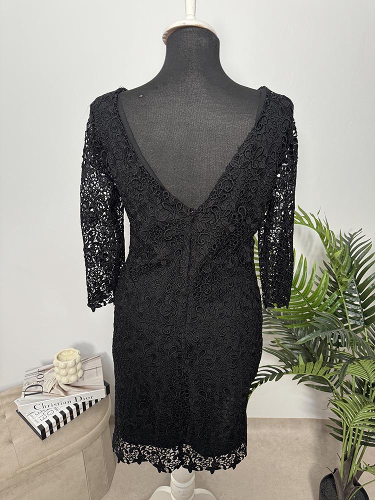 Rochie calitativa din dantela Mango M - imagine 2