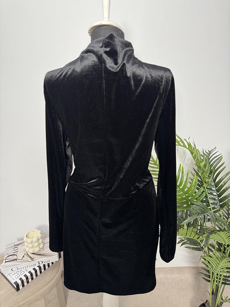 Rochie deosebita din catifea H&M XL - imagine 2