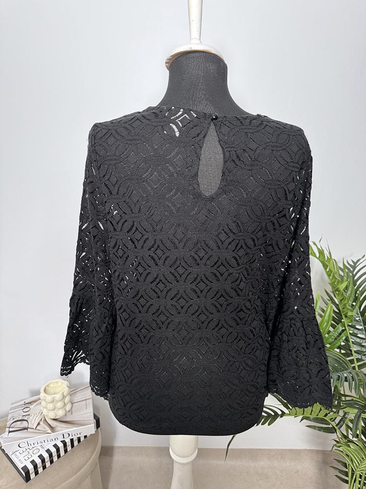 Bluza calitativ din dantela H&M M - imagine 2