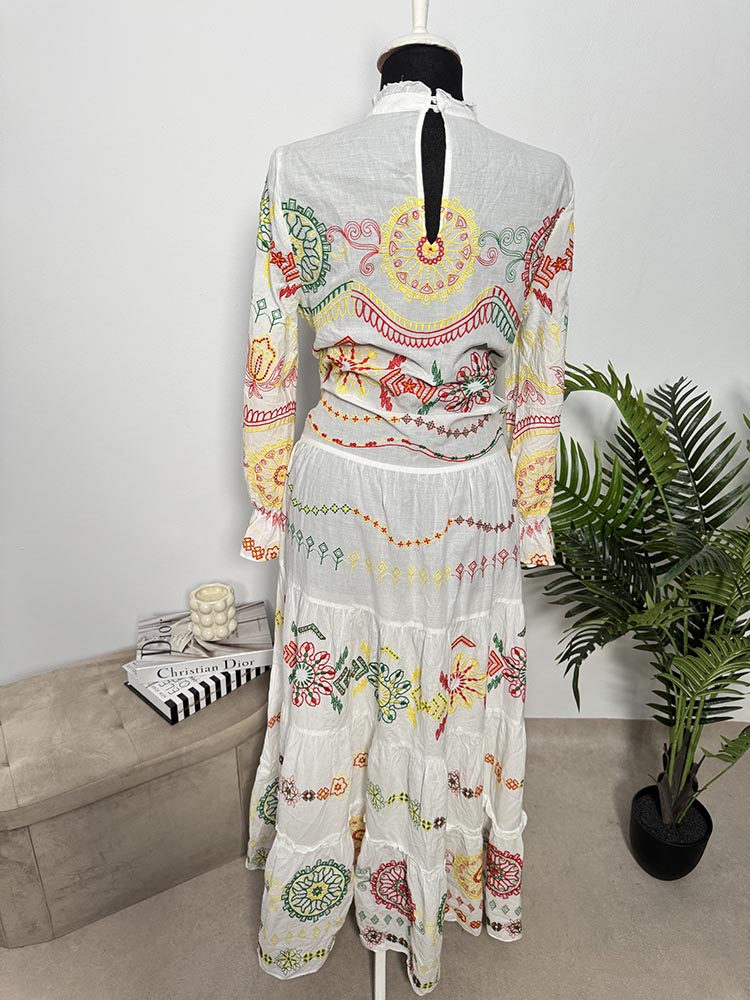 Rochie calitativa cu broderie Zara XS - imagine 2