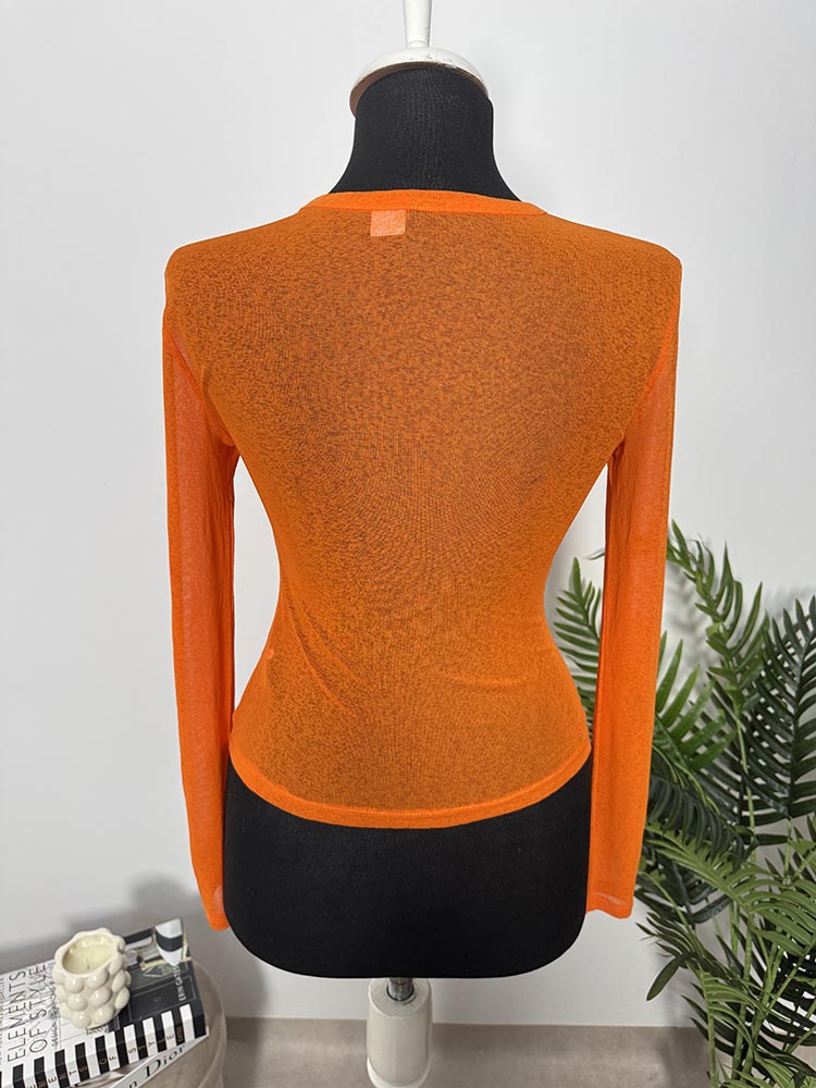 Bluza calitativa transparenta H&M S - imagine 2
